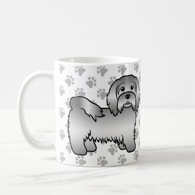Mug Illustration de chien de dessin animé mignon Havan (Gauche)