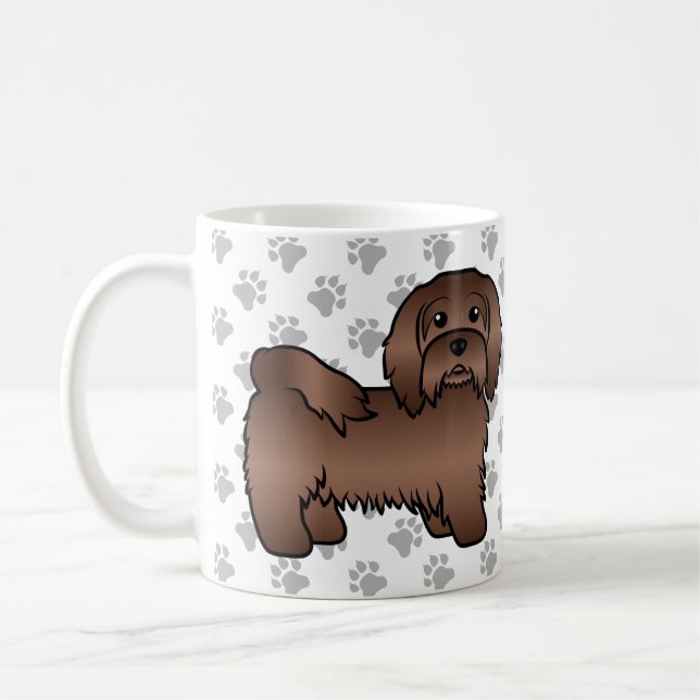 Mug Illustration de chien de dessin animé mignon Havan (Gauche)