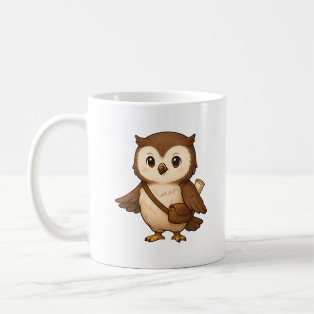 Mug Illustration de chouette mignonne – Okojo et ses a (Gauche)