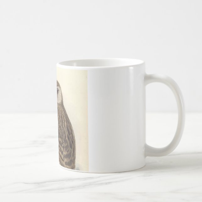 Mug Illustration de cru de hibou riant (Droite)