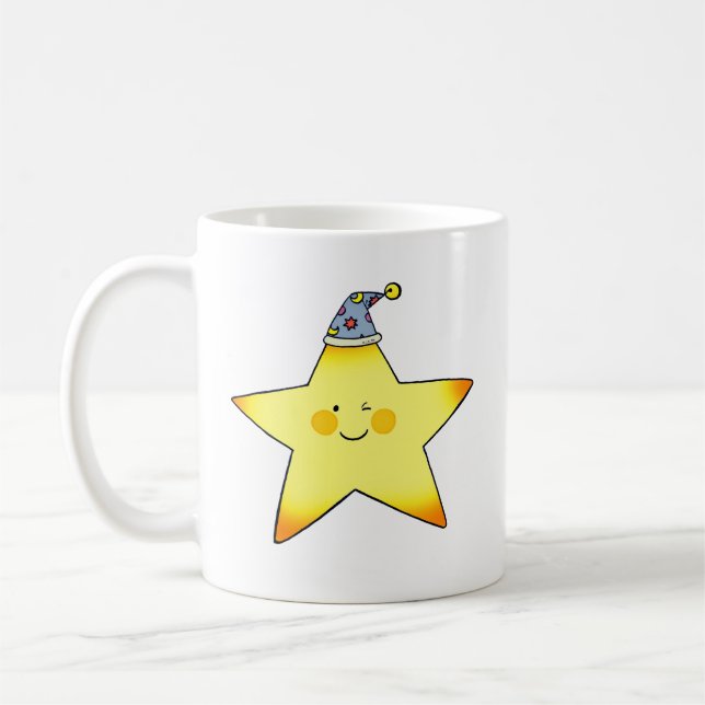 Mug Illustration de dessin animé d'étoile mignonne end (Gauche)