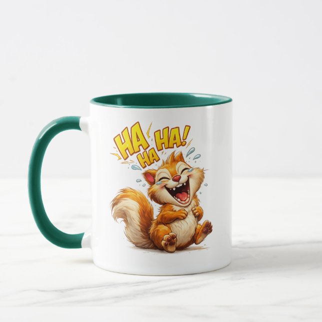 Mug Illustration de dessin animé mignon d'écureuil ria (Gauche)