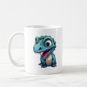 Mug Illustration de dinosaure de dessin animé