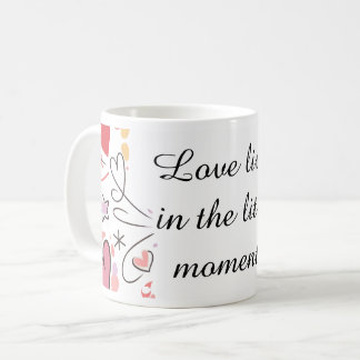 Mug Illustration de doodle d'amour enjoué