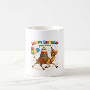 Mug Illustration de fête d'anniversaire de chameau
