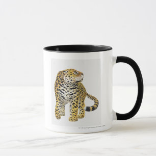 Mug Illustration de Jaguar avec la tête dans le profi
