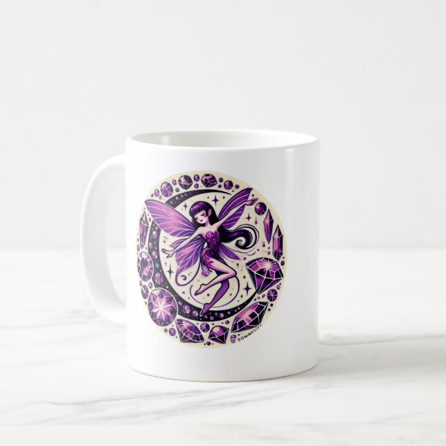 Mug Illustration de la fée violette (Devant gauche)