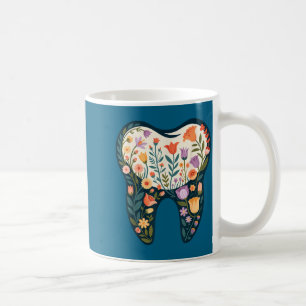 Mug Illustration de la fleur dentaire de l'hygiéniste 