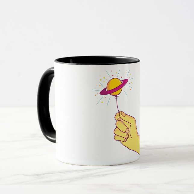 Mug Illustration de la Lollipop en forme de ballon Sat (Devant gauche)