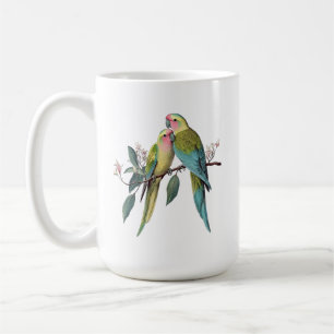 Mug Illustration de la princesse vintage Parrots