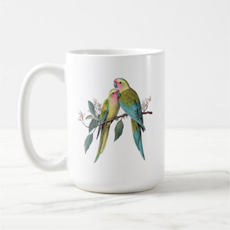 Mug Illustration de la princesse vintage Parrots