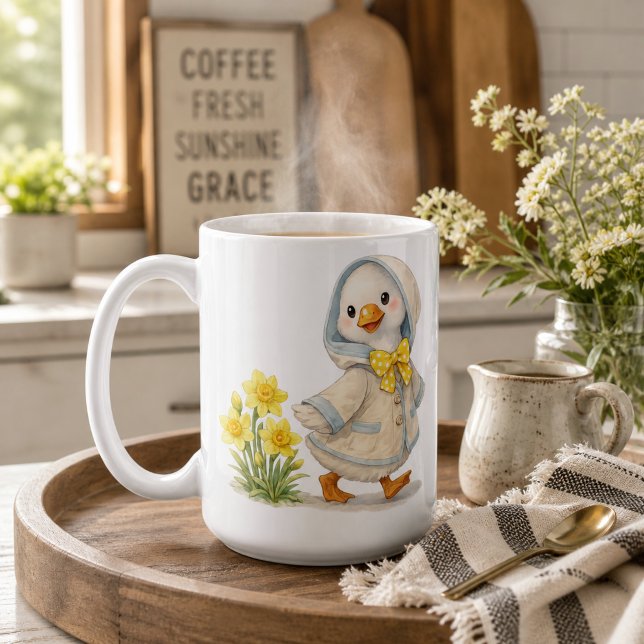 Mug Illustration de la Saint-Valentin avec des jonquil (Créateur téléchargé)