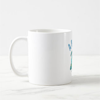 Mug Illustration de la tortue de mer d'Aruba Beach