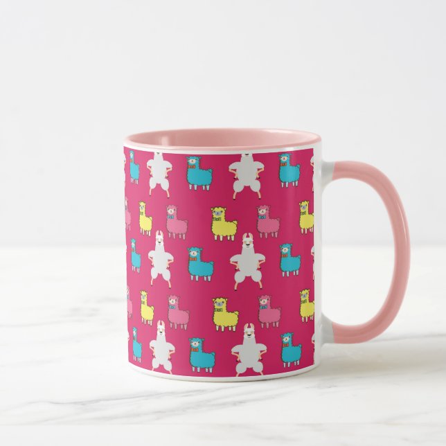 Mug Illustration de lamas mures et d'alpacas (Droite)