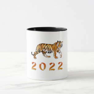 Mug Illustration de l'année chinoise du tigre 2022