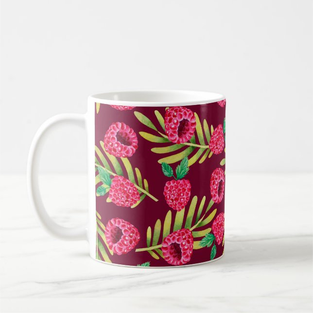 Mug Illustration de l'aquarelle dessinée à la main mot (Gauche)