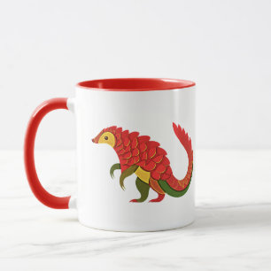 Mug Illustration de l'aquarelle Pangolin
