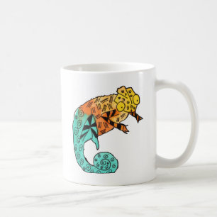 Mug Illustration de l'art reptile Chameleon