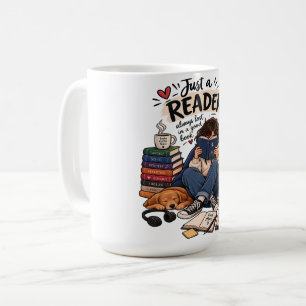 Mug Illustration de lecteur de livre cosy