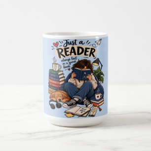 Mug Illustration de lecteur de livre cosy