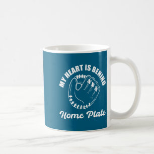 Mug Illustration de l'entraîneur de baseball derrière