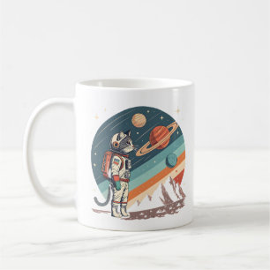 Mug Illustration de l'espace cosmique de l'astronaute