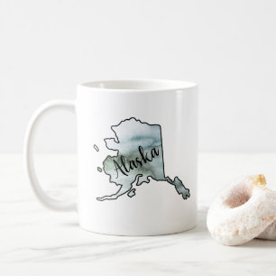 Mug Illustration de l'état de l'Alaska