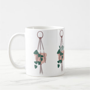 Mug Illustration de macramé suspendu pour plante de ma