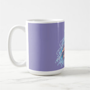 Mug Illustration de méduse élégante, fantaisie océaniq
