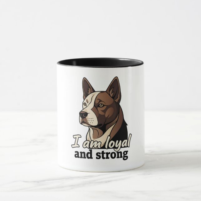 Mug Illustration de mignon chien | Pet Lover Personnal (Centre)