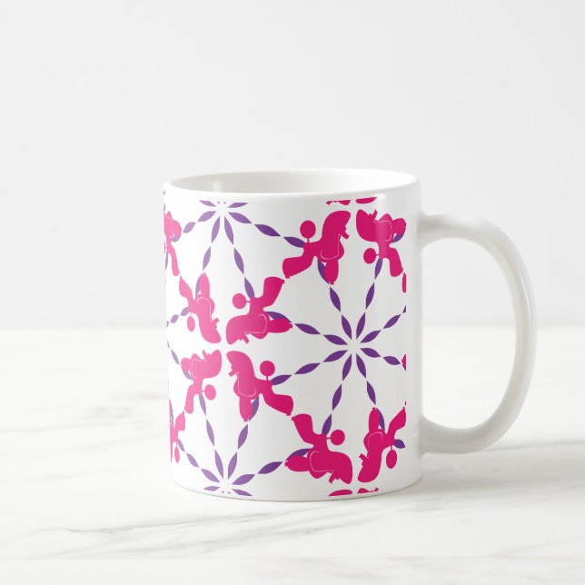 Mug Illustration de motif de caniche personnalisable  (Droite)
