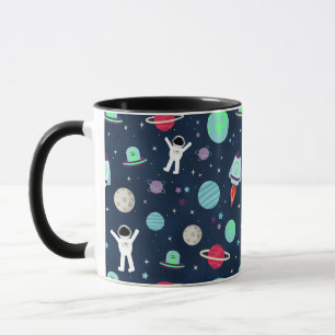 Mug illustration de motif spatial