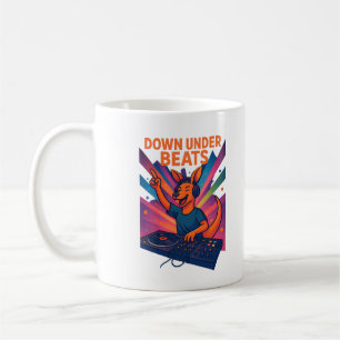 Mug Illustration de musique colorée de DJ Kangaroo
