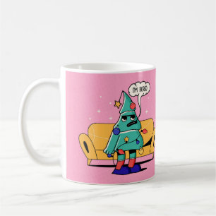MUG ILLUSTRATION DE NOËL GRUMPY DESIGN "FONT & BACK"