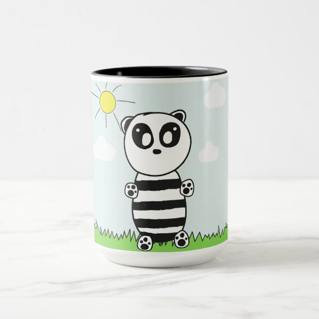 Mug Illustration de Panda Mignon (Centre)