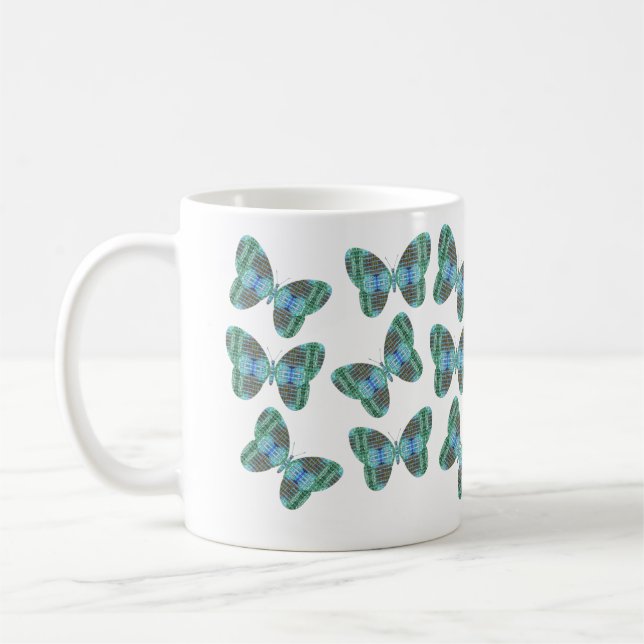 Mug Illustration de papillon à bijoux (Gauche)