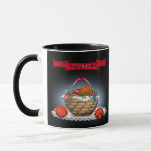 Mug Illustration de Pâques, œufs de Pâques, vacances d