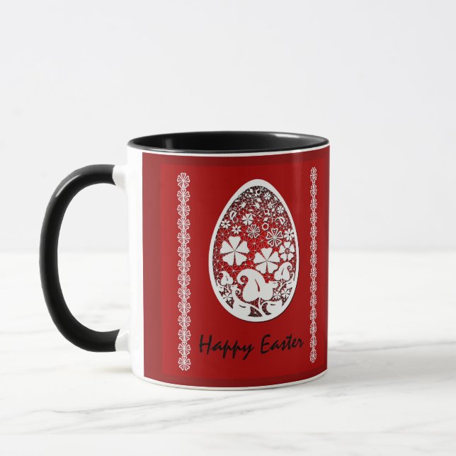 Mug Illustration de Pâques, œufs de Pâques, vacances d (Gauche)