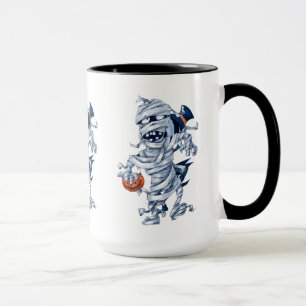 Mug Illustration de personnage de momie effrayante d'H