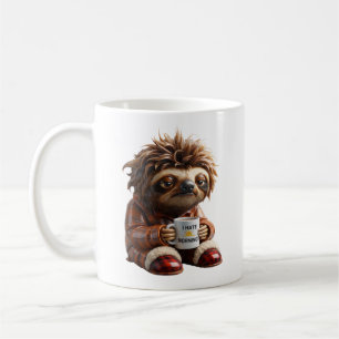 Mug Illustration de personnage de paresseux endormi
