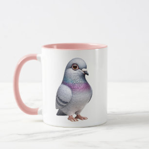 Mug Illustration de pigeon mignon