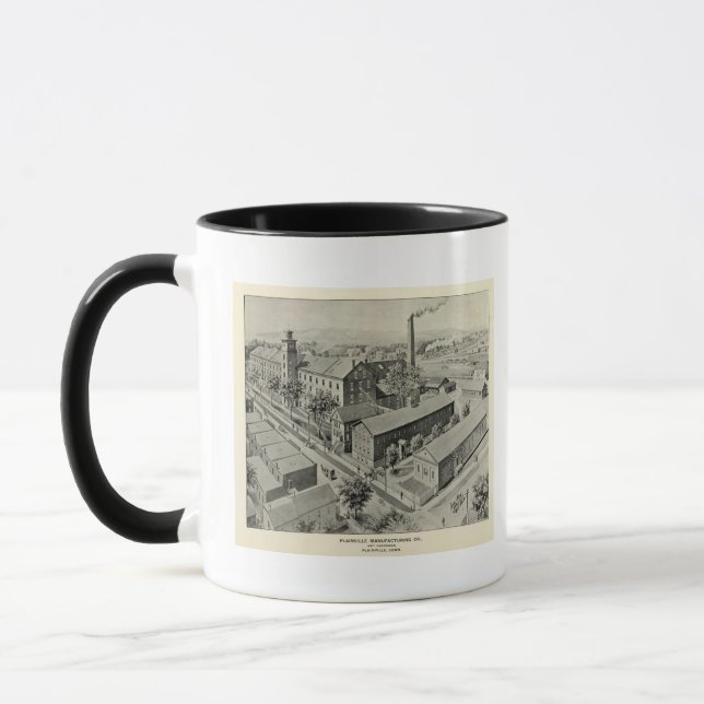 Mug Illustration de Plainville Connecticut (Gauche)