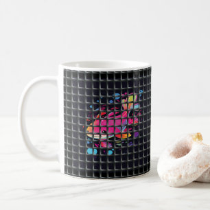 Mug Illustration de poisson derrière un filet