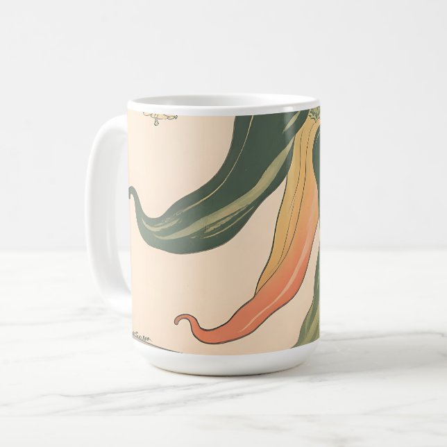Mug Illustration de poivre chili vintage (Devant gauche)