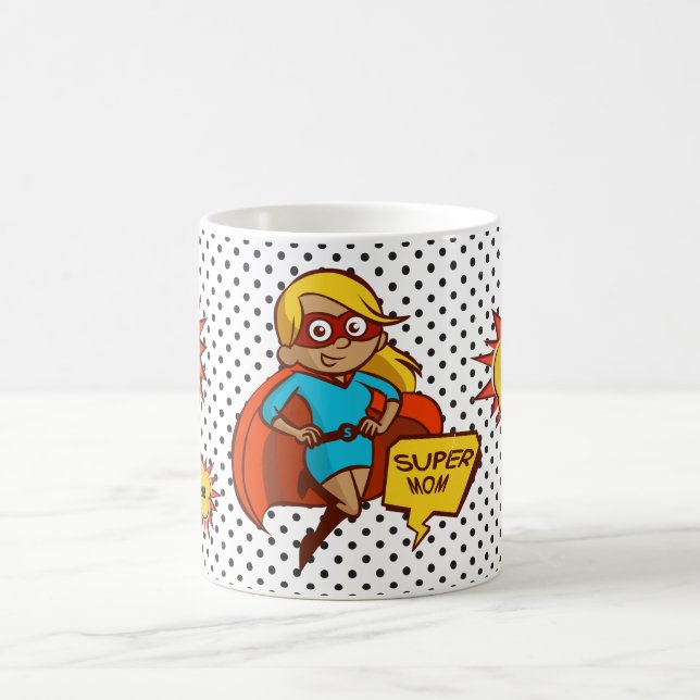 Mug Illustration de pop-art en permom (Centre)