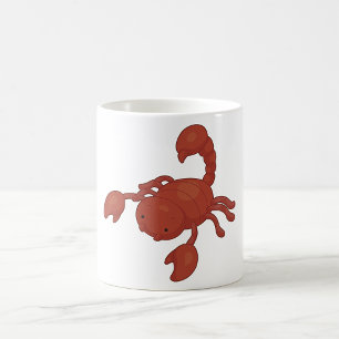 Mug Illustration de scorpion rouge