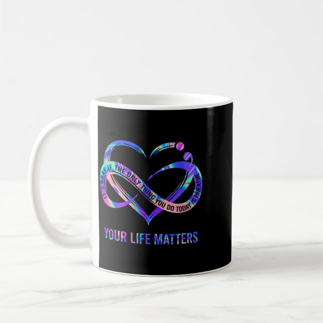 Mug Illustration de sensibilisation à la santé mentale (Gauche)