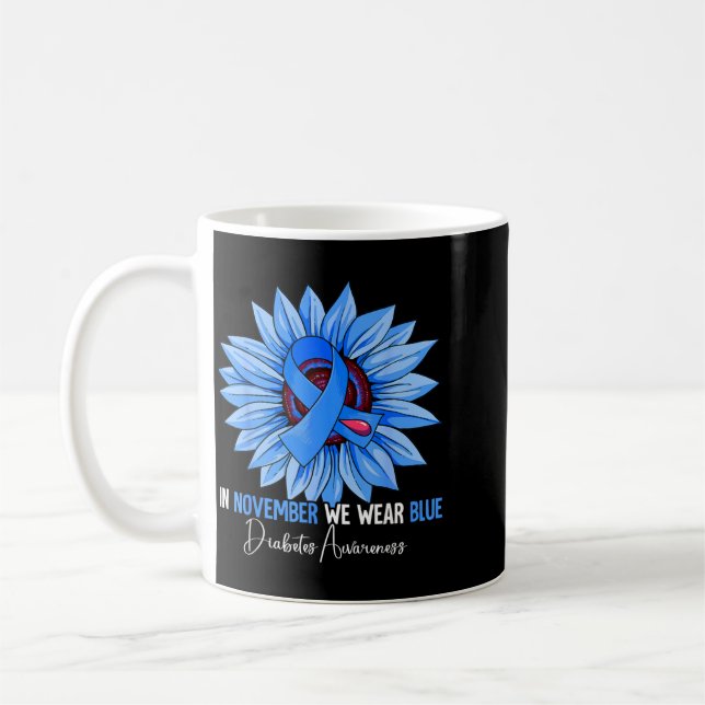 Mug Illustration de sensibilisation au diabète (Gauche)