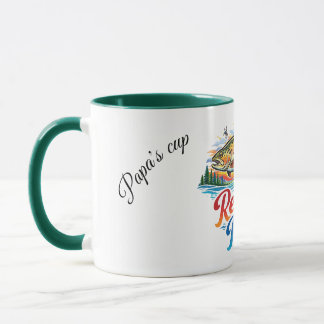 Mug Illustration de truite brune avec "Respectez la mo