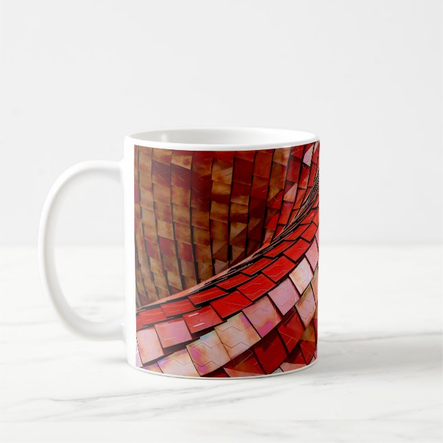 Mug Illustration de tuiles rouges (Gauche)